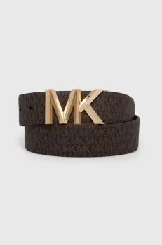 MICHAEL Michael Kors curea de piele cu doua fete femei, culoarea maro imagine