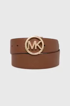 MICHAEL Michael Kors curea de piele cu doua fete femei, culoarea maro imagine