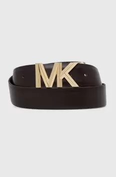 MICHAEL Michael Kors curea de piele cu doua fete femei, culoarea maro imagine