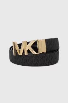 MICHAEL Michael Kors curea de piele cu doua fete femei, culoarea negru imagine