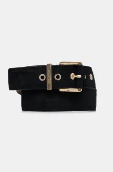 MICHAEL Michael Kors curea din piele intoarsa culoarea negru, 559145 imagine
