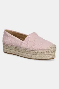 MICHAEL Michael Kors espadrile Lynn culoarea roz, cu platforma, 40S5LYFP3D.653 imagine