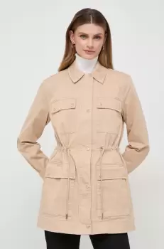 MICHAEL Michael Kors geaca femei, culoarea bej, de tranzitie imagine