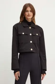 MICHAEL Michael Kors geaca femei, culoarea negru, de tranzitie, MT4108E3X6 imagine