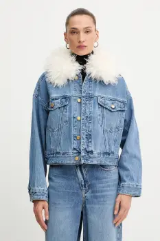 MICHAEL Michael Kors geaca jeans de tranzitie, MF510C8FAU imagine