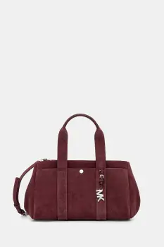 MICHAEL Michael Kors geanta de mana din piele intoarsa culoarea bordo, 30F5S1ZS1S imagine