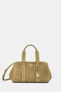 MICHAEL Michael Kors geanta de mana din piele intoarsa culoarea verde, 30F5G1ZS1S imagine