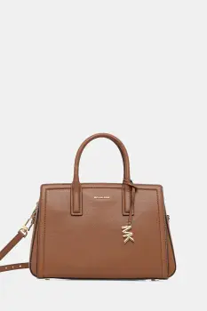 MICHAEL Michael Kors geanta de piele LAILA culoarea maro, 30R5G9IS6L imagine