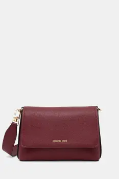 MICHAEL Michael Kors geanta de piele NESSA culoarea bordo, 30T5G8ZM1L imagine