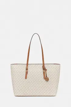 MICHAEL Michael Kors geanta QUINN culoarea bej, 30T5GQNT9B imagine