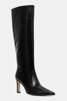 MICHAEL Michael Kors ghete de piele Darrah culoarea negru, cu toc cui, 40F5DRMB5A.001 imagine