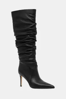 MICHAEL Michael Kors ghete de piele Dawn culoarea negru, cu toc cui, 40F5DWHB6L.001 imagine