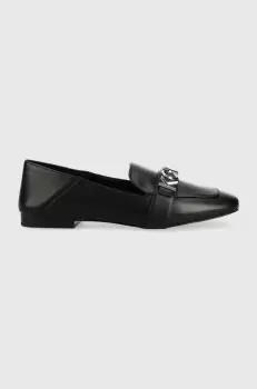 MICHAEL Michael Kors mocasini de piele Madelyn femei, culoarea negru, cu toc plat, 40R3MDFP1L imagine