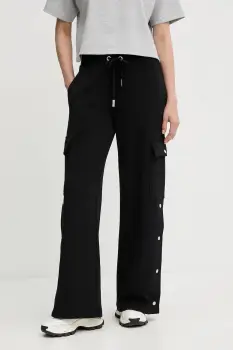 MICHAEL Michael Kors pantaloni culoarea negru, fason cargo, high waist, MT530VOE45 imagine