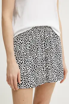 MICHAEL Michael Kors pantaloni scurti femei, culoarea alb, modelator, high waist, MR530MKGS6 imagine