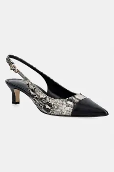 MICHAEL Michael Kors pantofi cu toc stiletto din piele Amara Toe Cap Sling Pump imagine