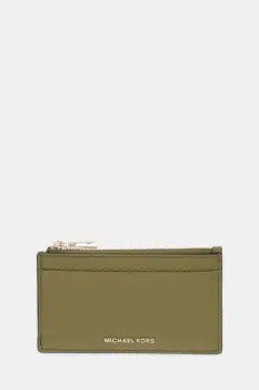 MICHAEL Michael Kors portofel de piele culoarea verde, 32F5GJ6D8L imagine