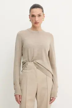 MICHAEL Michael Kors pulover de lana culoarea bej, light, MT5619D4VR imagine