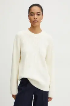 MICHAEL Michael Kors pulover de lana femei, culoarea bej, calduros, MF460YPF2G imagine