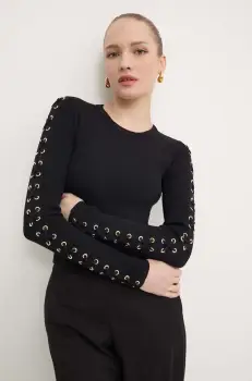 MICHAEL Michael Kors pulover femei, culoarea negru, light, MT460X05ZV imagine