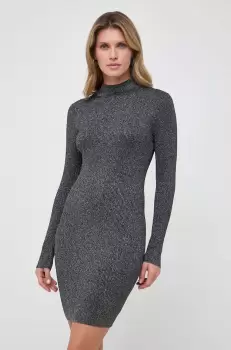 MICHAEL Michael Kors rochie culoarea argintiu, mini, mulata imagine