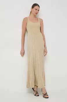 MICHAEL Michael Kors rochie culoarea auriu, maxi, evazati imagine