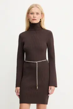 MICHAEL Michael Kors rochie culoarea maro, mini, mulata, MF583C633D imagine