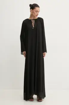 MICHAEL Michael Kors rochie culoarea negru, maxi, evazati, MR582U57R3 imagine