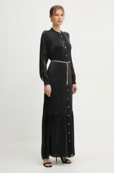 MICHAEL Michael Kors rochie culoarea negru, maxi, evazati, MS482CM8BB imagine