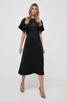 MICHAEL Michael Kors rochie culoarea negru, midi, evazati imagine