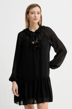 MICHAEL Michael Kors rochie culoarea negru, mini, drept, MT581DQ7R3 imagine