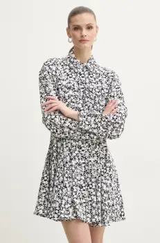 MICHAEL Michael Kors rochie culoarea negru, mini, evazati, MS582QWGSA imagine