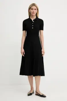 MICHAEL Michael Kors rochie culoarea negru, mini, evazati, MT5834F33D imagine