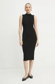 MICHAEL Michael Kors rochie culoarea negru, mini, mulata, MR582UN33D imagine