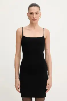 MICHAEL Michael Kors rochie culoarea negru, mini, mulata, MT5833Z33D imagine