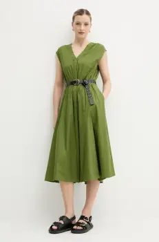 MICHAEL Michael Kors rochie culoarea verde, mini, evazati, MS5830KF4C imagine