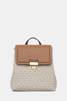 MICHAEL Michael Kors rucsac culoarea bej, mic, cu model, 30F5G2RB1B imagine