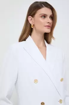 MICHAEL Michael Kors sacou culoarea alb, cu doua randuri de nasturi, neted imagine