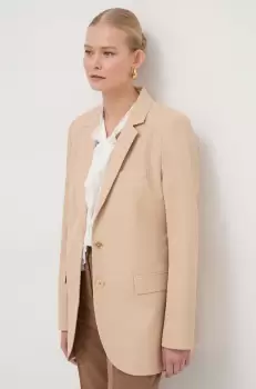 MICHAEL Michael Kors sacou culoarea bej, un singur rand de nasturi, neted imagine