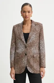 MICHAEL Michael Kors sacou culoarea maro, un singur rand de nasturi, modelator, MR5100CGQ0 imagine