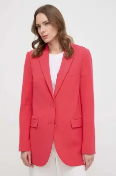 MICHAEL Michael Kors sacou culoarea portocaliu, un singur rand de nasturi, neted imagine