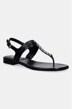 MICHAEL Michael Kors sandale cu toc plat de femei din piele Marcia Thong Sandal imagine