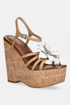 MICHAEL Michael Kors sandale din piele Jacie Wedge imagine
