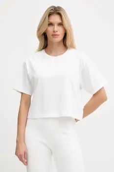 MICHAEL Michael Kors tricou din bumbac culoarea alb, MF551TR2ZU imagine