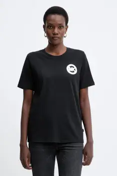 MICHAEL Michael Kors tricou din bumbac culoarea negru, MF551WP97J imagine