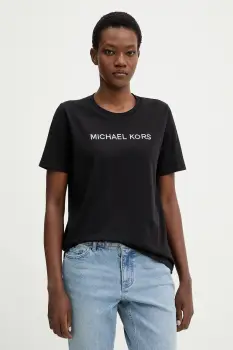 MICHAEL Michael Kors tricou din bumbac culoarea negru, MR651QP97J imagine