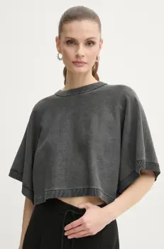 MICHAEL Michael Kors tricou din bumbac femei, culoarea gri, MS56160HMS imagine