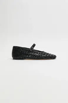 Miista balerini de piele Yeida culoarea negru, MI_5479 imagine