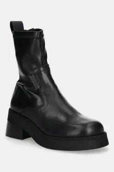 Miista botine Oliana culoarea negru, cu toc drept, E8_3119 imagine