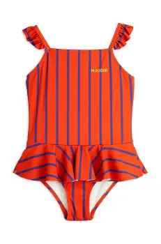 Mini Rodini costum de baie dintr-o bucata pentru copii culoarea portocaliu, 2528010842 imagine